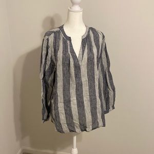 Linnen Vneck blouse